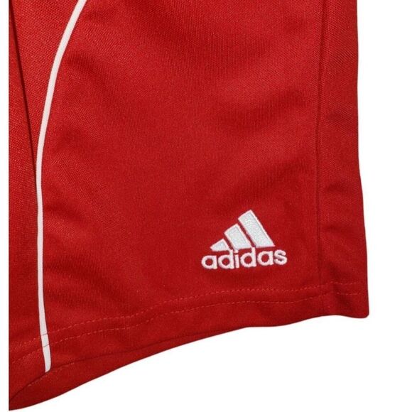 Adidas Boys Shorts L Red Athletic Long Basketball Clima365 Lightweight - Picture 5 of 6